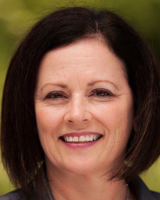 Portrait of Debra Zumwalt, Stanford University vice president and general counsel